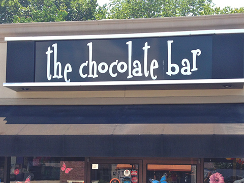 Exterior Sign of The Chocolate Bar